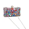 Shoulder Bags Candy Mix Color Day Clutch Rhinestones Evening Party Diamonds Chain Handbags Purse Acrylic 230426