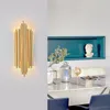 Lampa ścienna stal nierdzewna nowoczesna luksusowa nordycka złota dioda LED na schody domowe dekoracja sypialnia wewnętrzna el korytarze