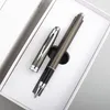 Penna roller portatile in metallo verbali di riunione Firma Metallic Grey Black Refill