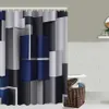 Carpets Modern Bathroom Shower Curtain Waterproof Home 3D Carpet Entrance Doormat 4Pcs Set Toilet Seat Cover Rug Bath Non-Slip Floor Mat R230802