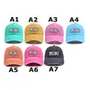 Party Hats Parent-Child Baseball Cap Mama Hat For Women Mini Sun Visor For Boy Girls broderade brev tvättade Cap L010