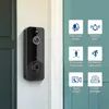 Videocamera per campanello wireless HD con rilevamento di persone e movimenti, audio a 2 vie, visione notturna a colori, archiviazione nel cloud e alimentazione a batteria, perfetta per la sicurezza domestica e all'aperto