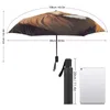 Parapluies Lion 3 Pli Auto Parapluie Vecteur Animaux Plats Manteau Noir Protection UV Portable Pour Hommes Femmes