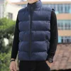 Chalecos para hombres Ropa de marca Chaleco Chaqueta Hombres Otoño Cálido Sin mangas Masculino Invierno Casual Chaleco Plus Tamaño L118