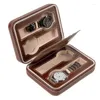 Watch Boxes Case 2-position 4-position 8-position PU Leather Portable Storage Zipper Bag