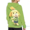 Herren-Kapuzenpullover, Herren-Sweatshirt für Damen, lustiger Isabelle (Super Smash Bros Ultimate)-Druck, lässiger Kapuzenpullover, Streatwear