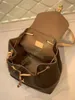 M45501 Зеркальное качество дизайнерские кожаные сумки на ремне для женщин Роскошные рюкзаки через плечо Montsouris мужские клатчи косметичка ремни рюкзак школьные сумки