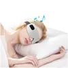 Eye Massager Electric intelligent eye massager 4D Bluetooth eye care instrument heating vibration massage music to alleviate eye fatigue sleep mask 230802