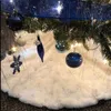 Christmas Decorations Tree Skirt Artificial Plush Xmas Carpet White Floor Mat Ornament Year Navidad Home