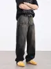 Heren Jeans Heren Retro Wash Denim Baggy Broek Unisex Hip Hop Mode Voorvak Streetwear Harajuku Losse Rechte Y2k Joggers