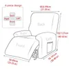 Chair Covers 1 2 3 4 Seater Recliner Sofa Relax Lazy Boy Cover Elastic Reclining Armchair Slipcovers Furniture Protector 230802