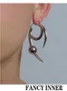 Studpunk droppörhängen y2k mode gotisk personlighet dart hänge örhänge för kvinnor män flickor kvinnliga öron smycken 230802