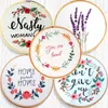 Chinese Style Products Flowers Pattern DIY Cross Stitch Embroidery Handmade Sewing Supplies Embroidery Materials Package Needlework Set R230803