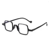 Lunettes de soleil carré Rectangle cadre lunettes de lecture Anti lumière bleue résine feuille haricot fleur noir presbyte lunettes 1.0-4.0