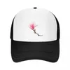 Top Caps Pembe Manolya Çiçeği | İzole Flowercap Beyzbol Kapağı Güneş Şapkası Cosplay Kadın Erkekleri
