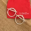 Orecchini da collana impostati per tallone spagnolo di alta qualità da donna in argento placcato bracciale casual anello di lusso unde50 gioielli regalo