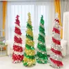 Christmas Decorations Folding Tree El Ornaments Collapsible Artificial Tinsel Sequins With Stand Home Decor