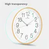 Wall Clocks 11 Inch Clock Creative Modern Minimalist Wooden Quiet Solid Wood Frame Quartz For Living Room Home Decor