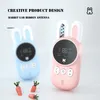 Toy Walkie Talkies 2pcs Kids Walkie Talkie 3km Range UHF 라디오 랜드 랜드 인터 폰 어린이 휴대 전화 귀여운 토끼 장난감 소녀 소년 생일 230802