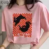 Camiseta de mujer Mujer Kawaii Camiseta Love On Tour Gráfico Estética Rosa Camiseta Estilo coreano Top Tees Mujer Harajuku Ullzang Imprimir Fans Camiseta 230802