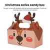 Gift Wrap Christmas Wrapping Supplies Box Xmas Cardboard Present Candy Cookie Boxes With Handle Holiday For Goodies