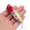 Baits Lures 1pcs Fishing Topwater Popper Bait 65cm 12g Hard Artificial Wobblers Plastic Tackle with 6# Hooks 230802