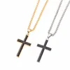 Pendant Necklaces 4pcs Enamel Black Religious Faith Cross Necklace Measures Wide Jewelry Gifts For Women