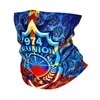 Bandanas 974 Reunion Bandana Neck Gaiter Hindproof Face Cover Cover Women Men Maveli Coat of Arms Headwear Tube Balaclava