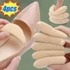 Shoe Parts Accessories 2pair Women Sponge Forefoot Insert Toe Plug Half Cushion Antipain Front Long Top Filler Adjustment 230802