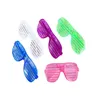 파티 호의 패션 셔터 모양 LED 플래시 안경 가벼운 어린이 장난감 크리스마스 용품 장식 장식 낙하산 홈 Dhuli