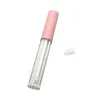 Garrafas de armazenamento Garrafa de plástico Vazio Tubo transparente Tampa rosa 3ML 30/50Pçs Lipgloss Cosmético Cílios Recipiente para delinear os olhos Recarregável