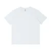 T-shirt à col rond décontracté en coton de couleur pure d'été blanc