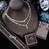 Серьги ожерелья набор 2023 Dubai Bride Wedding Jewelry Nigeria 4 часа для женских аксессуаров