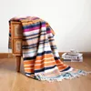 Blankets Mexican Style Tablecloth Sofa Blanket Colorful Woven Bed Flag Outdoor Camping Picnic Mat TV Piano Cover Decoration Towel