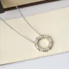 Подвесное ожерелье роскошное кольцо кольцо дизайнерское ожерелье из изысканное женское подвесное подвесное подвесное алмазное обаяние элегантно