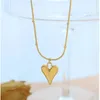 Pendant Necklaces Cute Heart For Women Gold Plated Delicate Simple Peach Charm Necklace Fashion Jewelry Gift