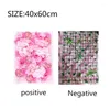 Decorative Flowers 40x60cm Artificial Flower Wall Wedding Decoration Rose Manual Fake Imitation Plants Outdoor Festival Background Panel