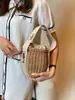 Designer tas zomer damesmode geweven in breien gehaakte tas Ch1oe stro emmer tas luxe casual tonvormige tote schoudertassen CHPP-0669