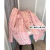 Vestes pour femmes printemps mode rose tricoté résistant manteau court femmes OL piste haute qualité femme Tweed veste 230803