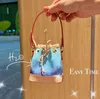 Keychain Designer Key Chain Bag Charm Bag Coin Purse Multicolor Coin Holder Pendant Bucket Drawstring Keychains Accessories 981