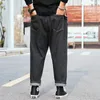 Men's Jeans Oversize Straight Men Casual Loose Denim Trousers High Street Hip Hop Baggy Pants Solid Man Big Size 28-48 Stretch