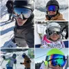 Skibrille Coolfit Doppelschichtige Antibeschlag-Skibrille Schnee-Snowboardbrille Schneemobilbrille Männer Frauen Outdoor-Sport Skibrille 230802