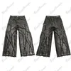 Shorts pour hommes Punk Y2k Streetwear Loose Trendy Clothing Black Jeans Pantalon Style en lambeaux West Cargo Dark Comfort Plus Size Clothing Men 230802