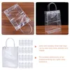 Gift Wrap 24 Pcs Food Plastic Totes Outdoor Bag Small Clear Bags Welcome Wedding Guests Bulk Transparent Handles Gifts Pvc Miss