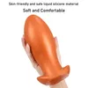 Juguetes anales Silicona líquida suave Forma de huevo de gran tamaño Consoladores de tapón anal Dilatador anal grande Butt Plug Estimular ano Juguetes sexuales para mujeres y hombres 230803