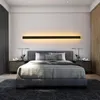 Applique murale doré minimaliste lampes à LED pour Restaurant chambre chevet Rectangles éclairage intérieur Roon décor lumières Luminaire