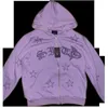 Sudaderas con capucha para mujer Europeanstyle street trend cinco puntas estrella impresa cremallera con capucha cárdigan abrigo 230802