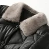 Kvinnors läder 2023 Autumn and Winter Fur Coat Short Fit Fashion Mink Collar Pure Handmade