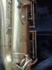 Super play um saxofone tenor bronzeado T-992 Bb instrumento musical vintage com bocal de pescoço