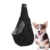 Dog Carrier Bag Double Shoulder Travel Pet Carrying Case Portable Backpack Leather Box Waterproof Multi Seasons Using For Small